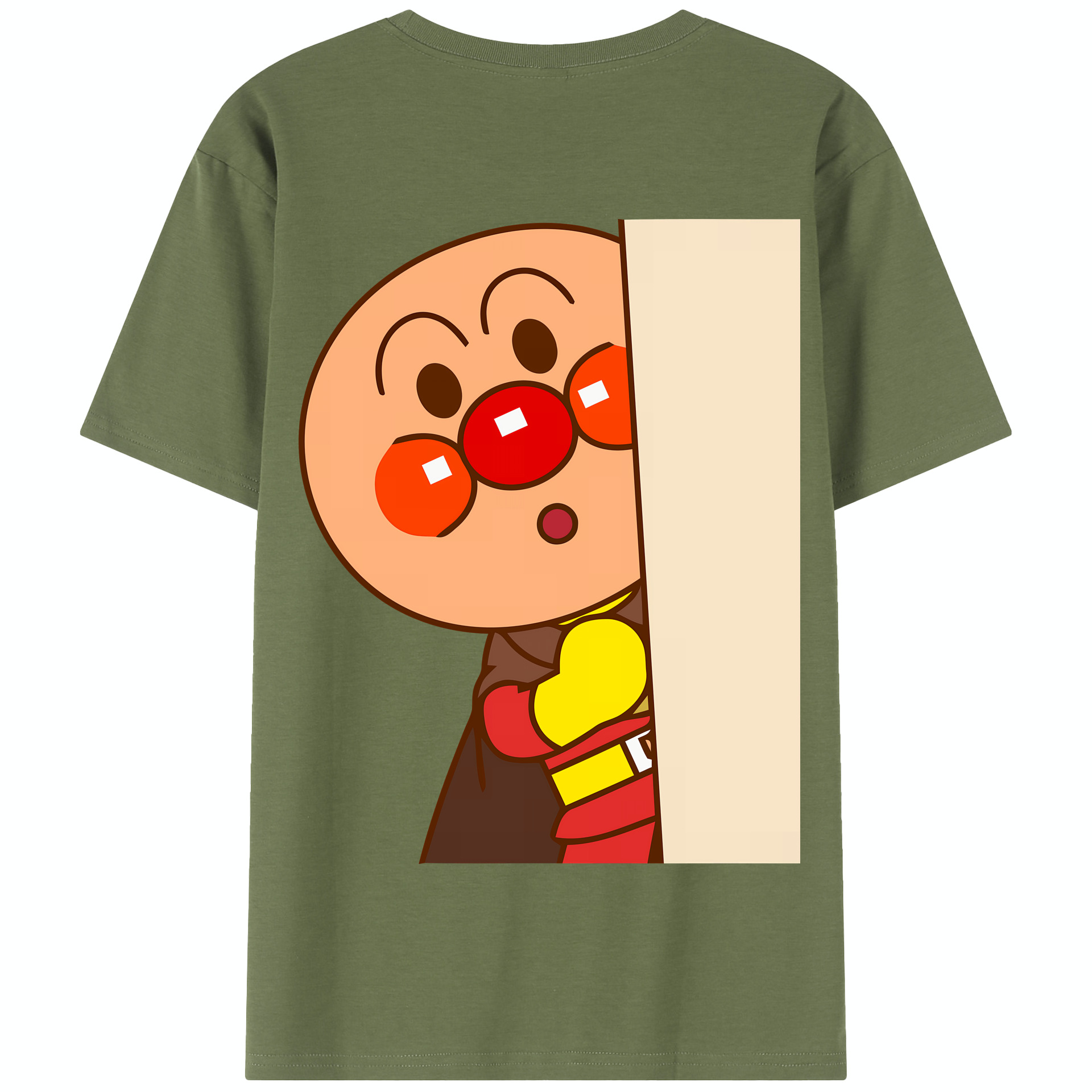 （画像用） アンパンマン Anpanman 綿100％半袖Tシャツ（背面プリント）